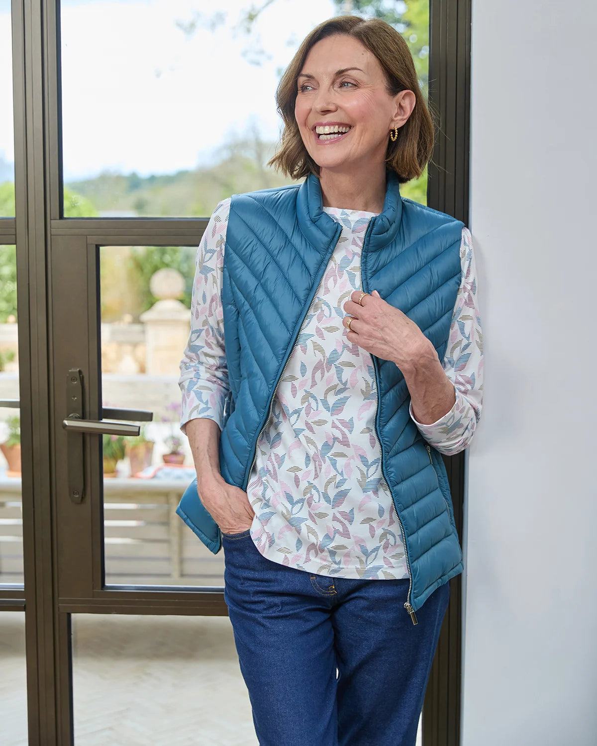 Lightly Padded Quilted Gilet