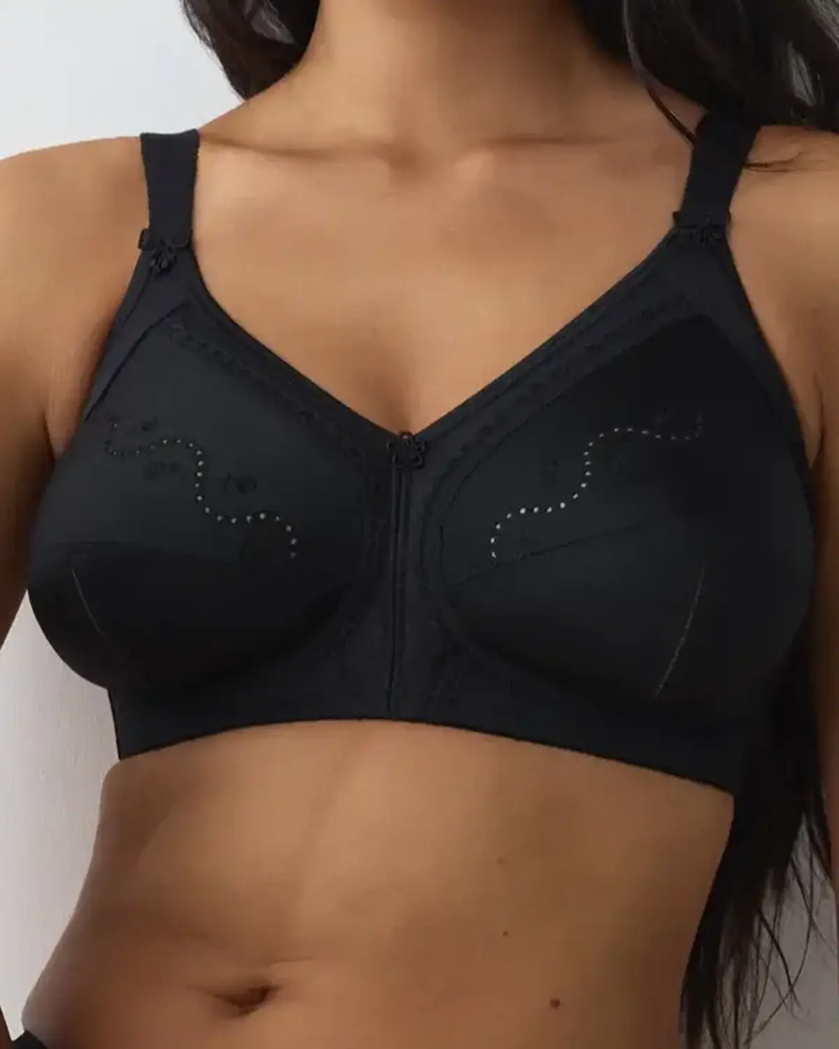Triumph Doreen Cotton Non-Wired Bra - Black