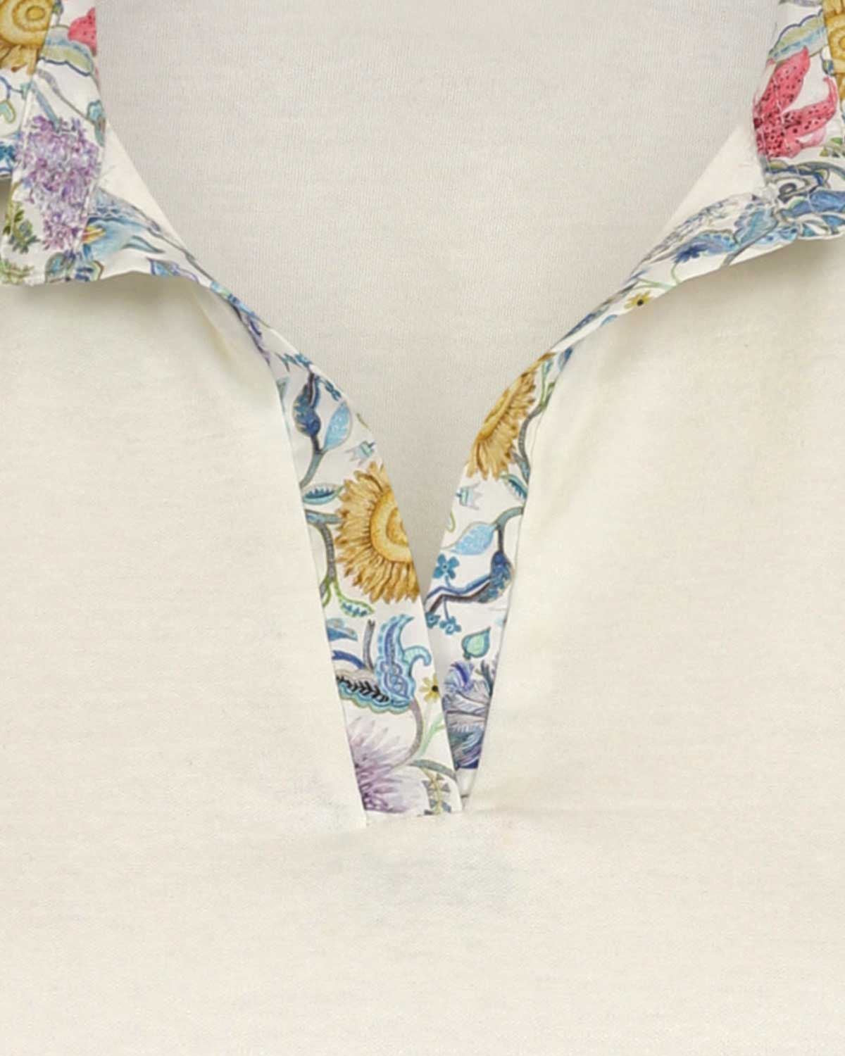 Simone Trimmed Short Sleeve Cotton Polo Top - Image 3 - Country Collection