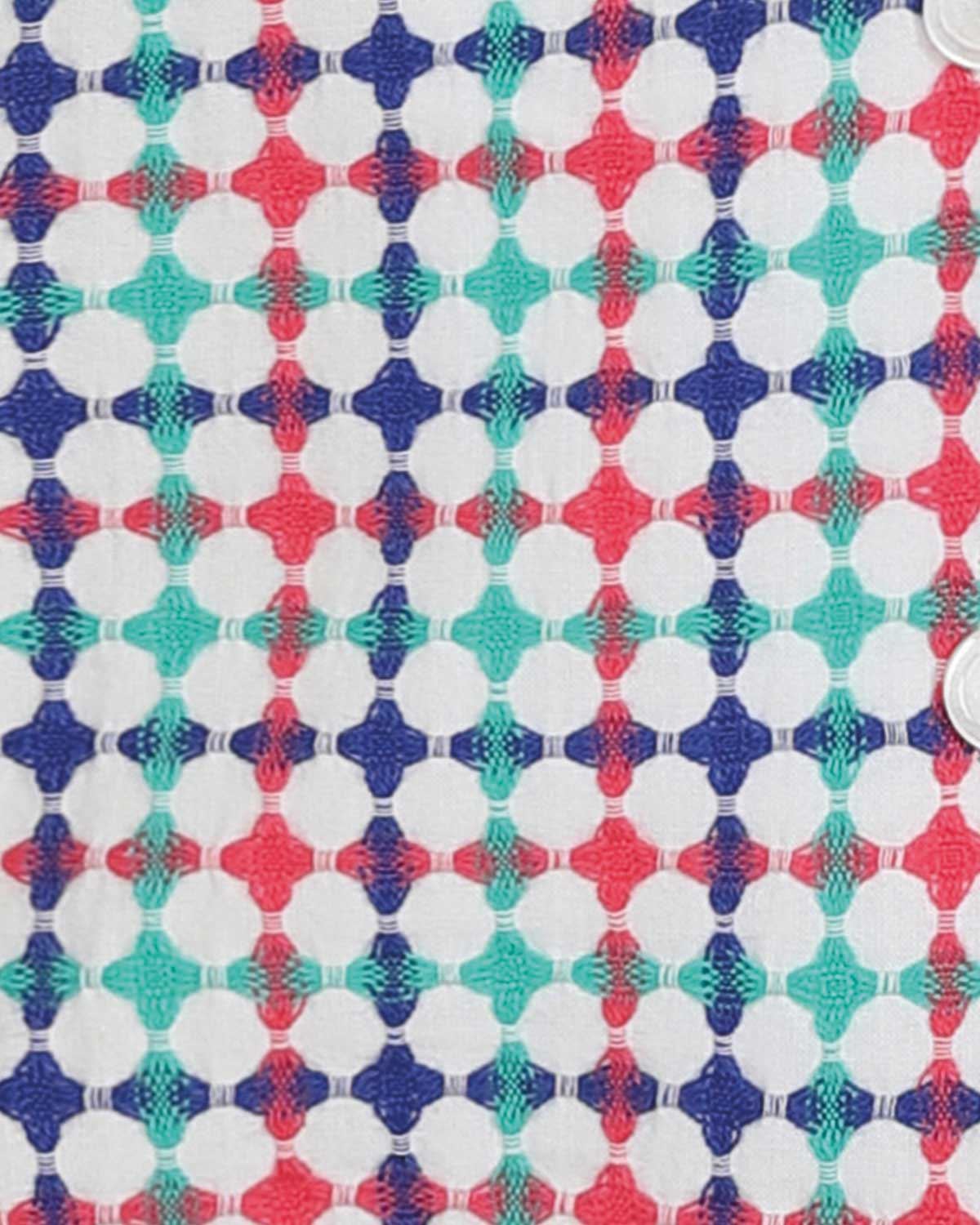 Velma Checked 3/4 Sleeve Cotton Blouse - Image 3 - Country Collection