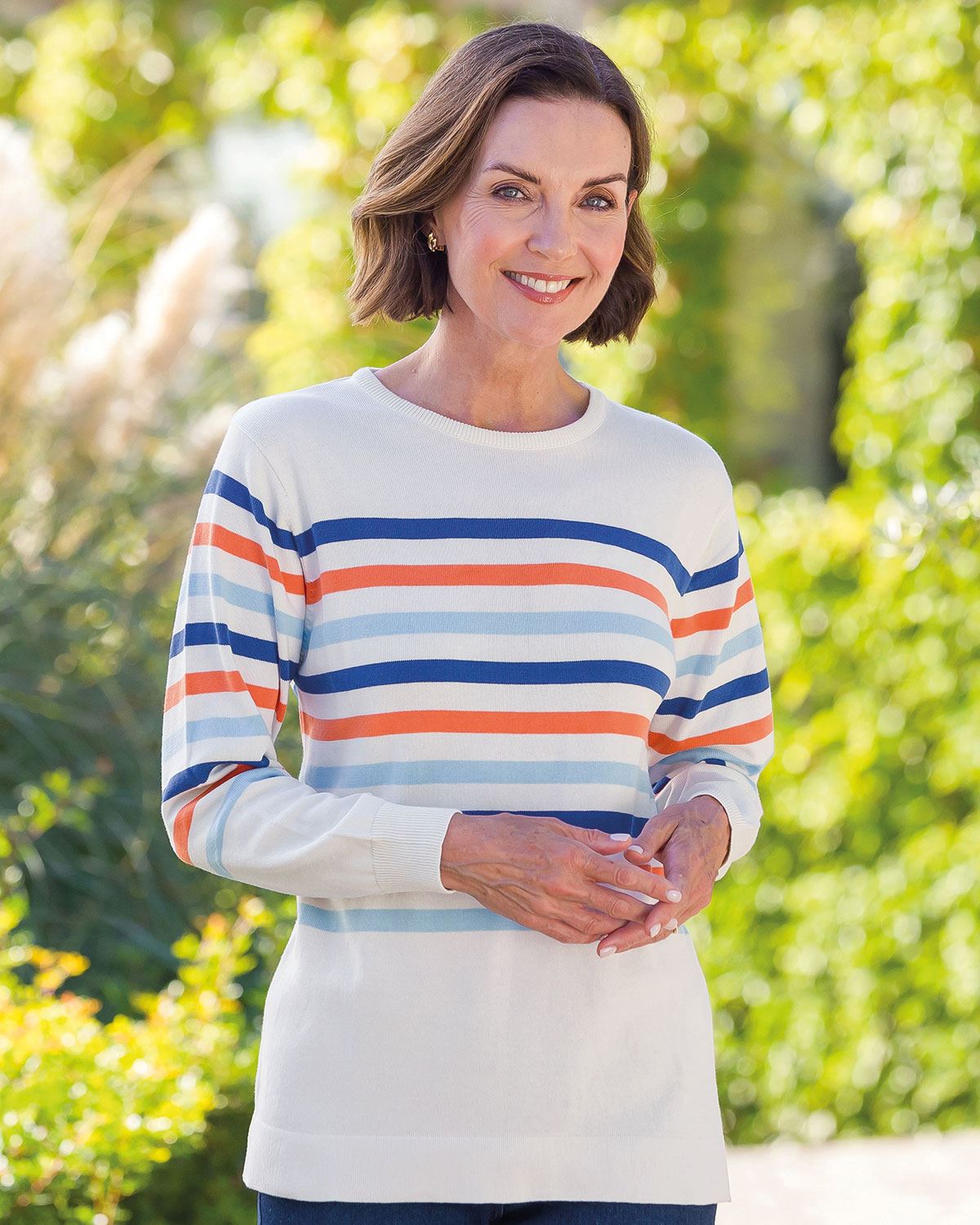Cotton Rebecca Long Sleeve Crew Neck Jumper - Country Collection