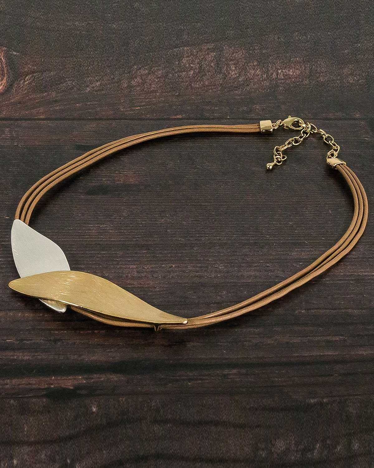 Brianna Tan Cord Ladies Necklace - Country Collection