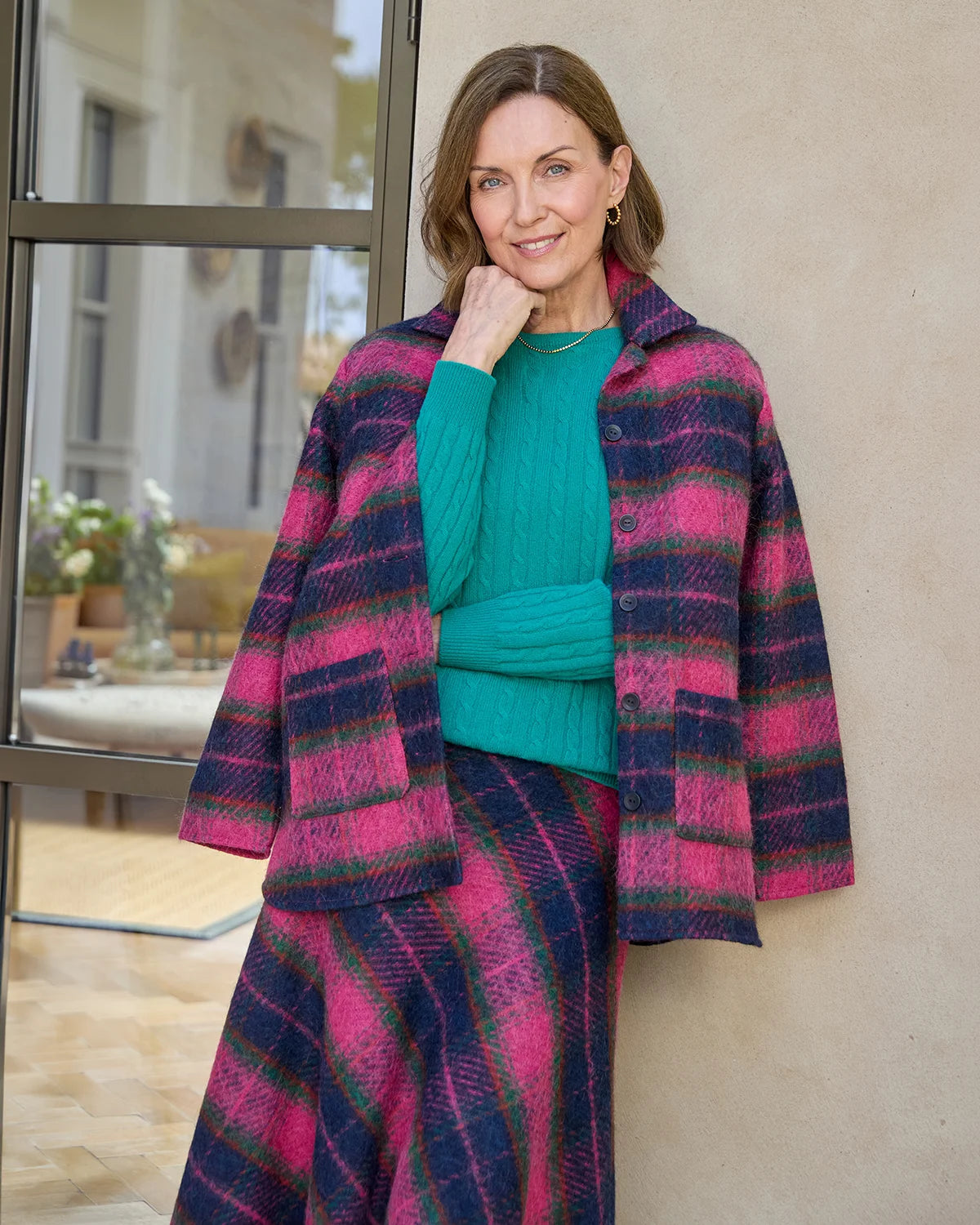 Tammy Wool Rich Checked Jacket
