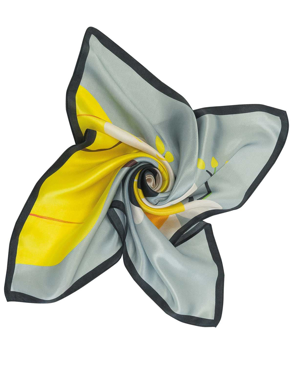 Joelle Abstract Patterned Ladies Silk Scarf - Country Collection