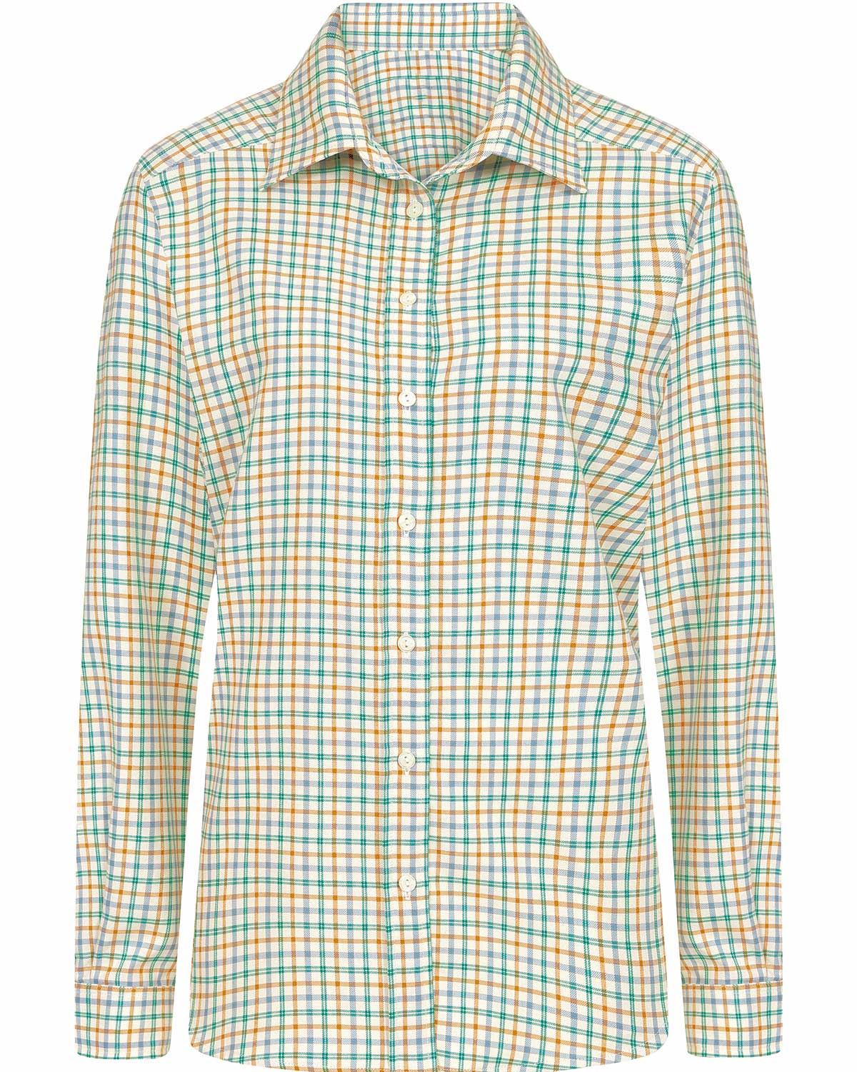 Liv Soft Handle Long Sleeve Country Checked Blouse - Image 3 - Country Collection