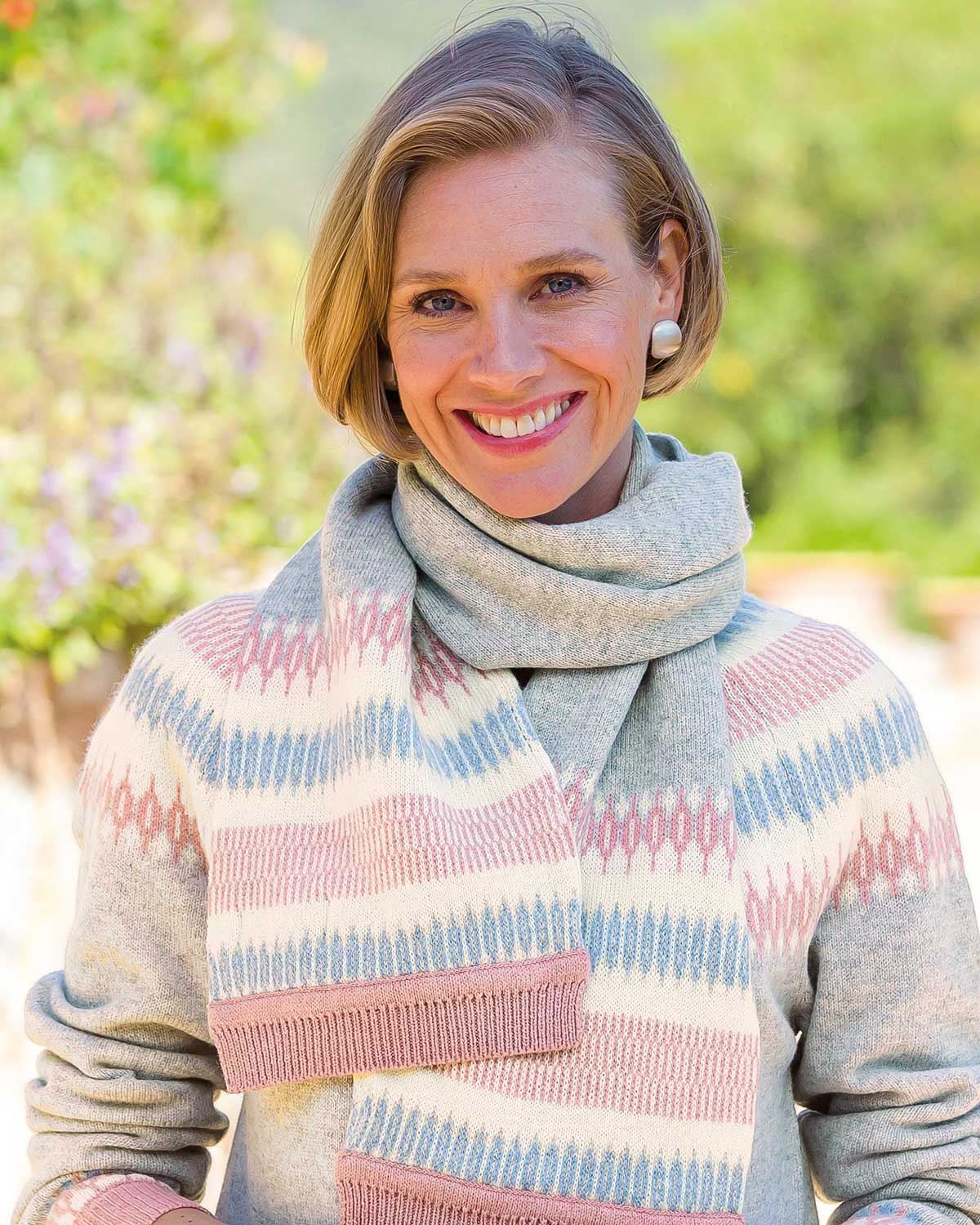 Noelle Ladies Lambswool Nordic Scarf - Country Collection