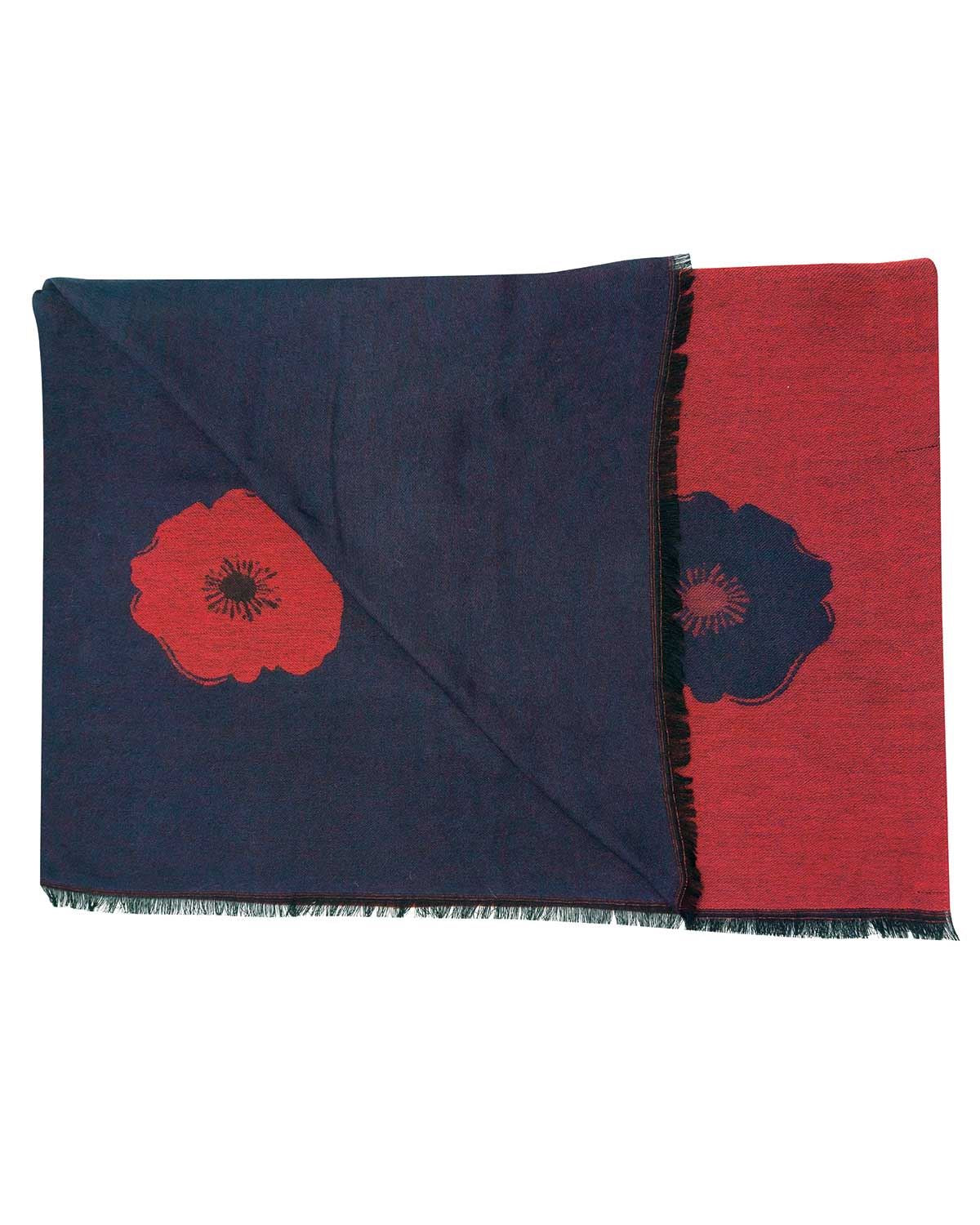 Reversible Poppy Ladies Scarf - Image 2 - Country Collection