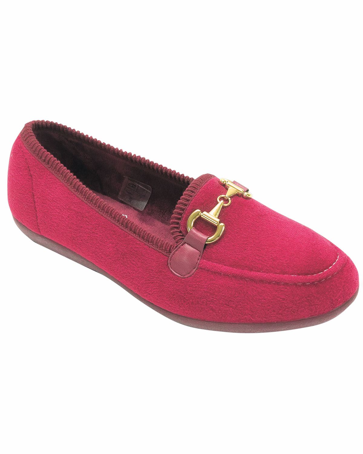 DB Wider Fit Martha Slipper - Red - Image 2 - Country Collection