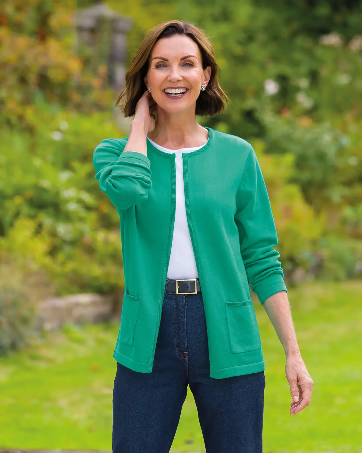 Ladies’ Carla Pure Cotton Edge-to-Edge Cardigan