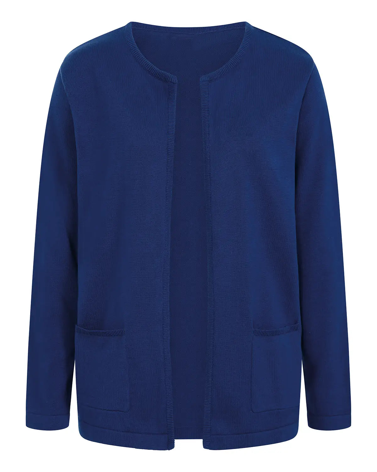 Ladies’ Carla Pure Cotton Edge-to-Edge Cardigan – Navy