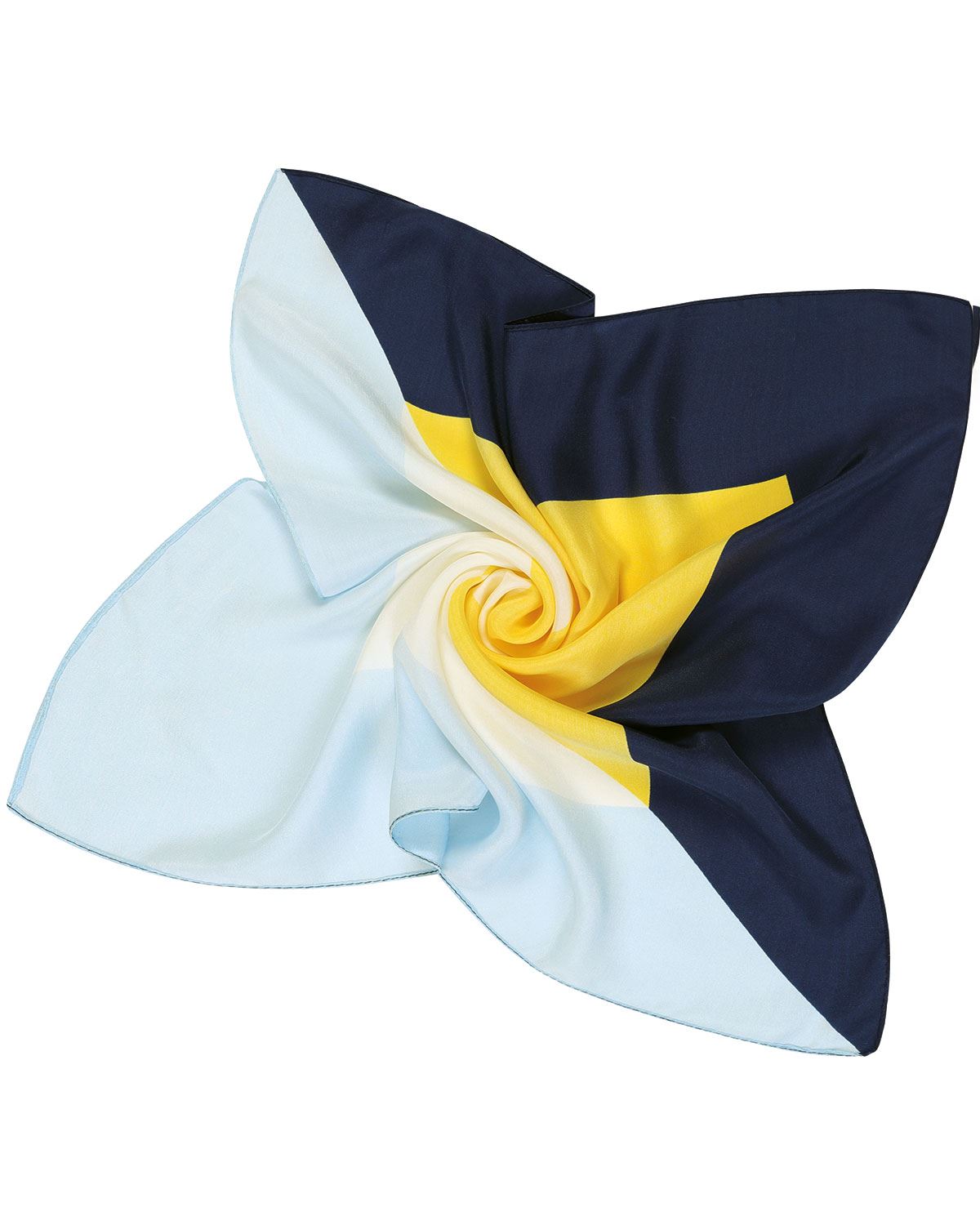 Rita Colour Block Patterned Ladies Silk Scarf - Country Collection