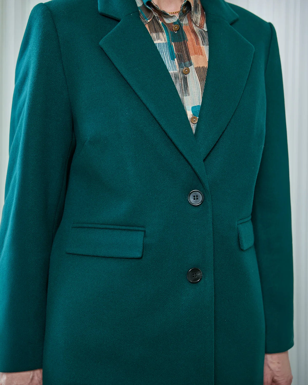 Cassandra Lined Coat - Forest Green