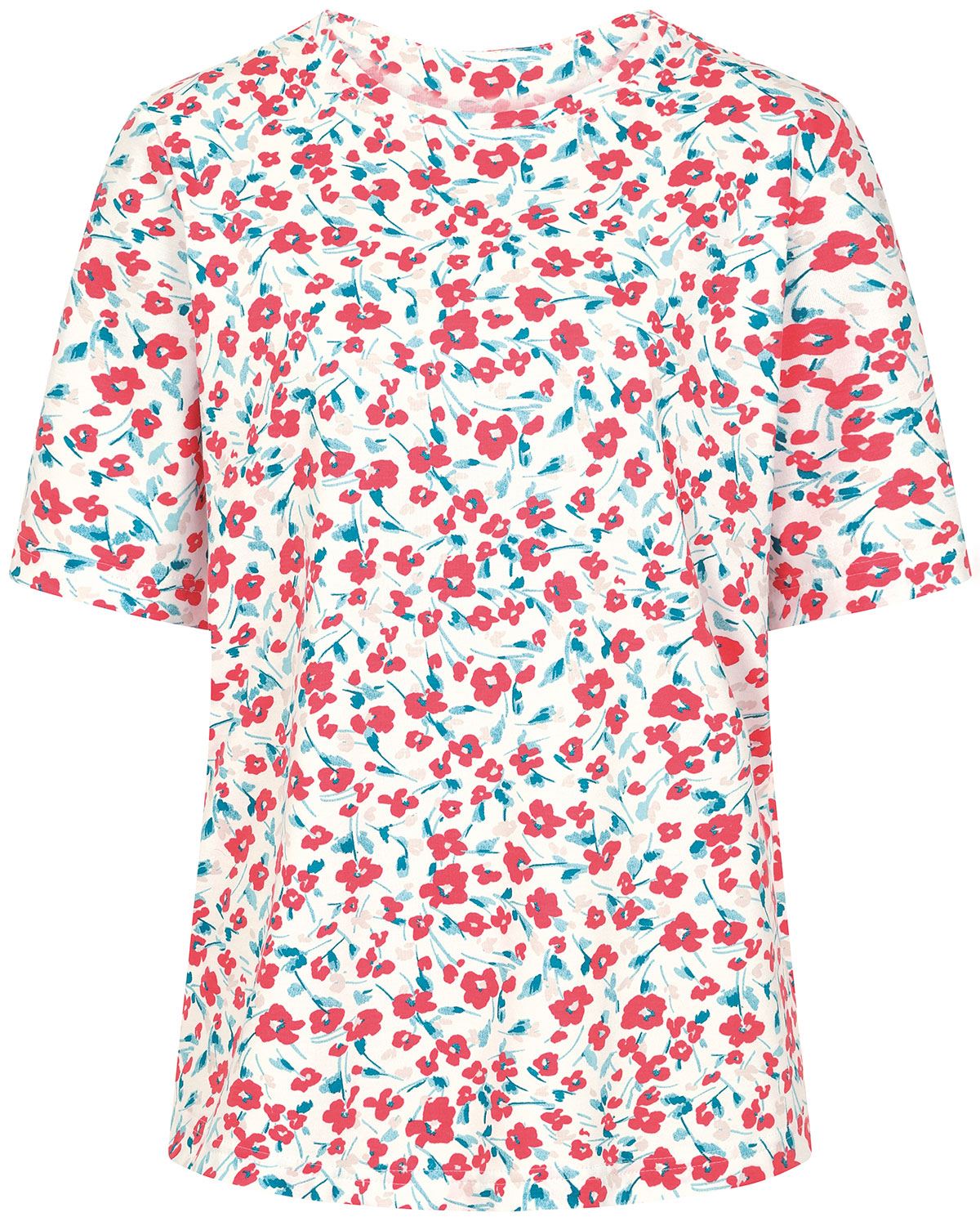 Eve Floral Short Sleeve Cotton Top - Image 2 - Country Collection