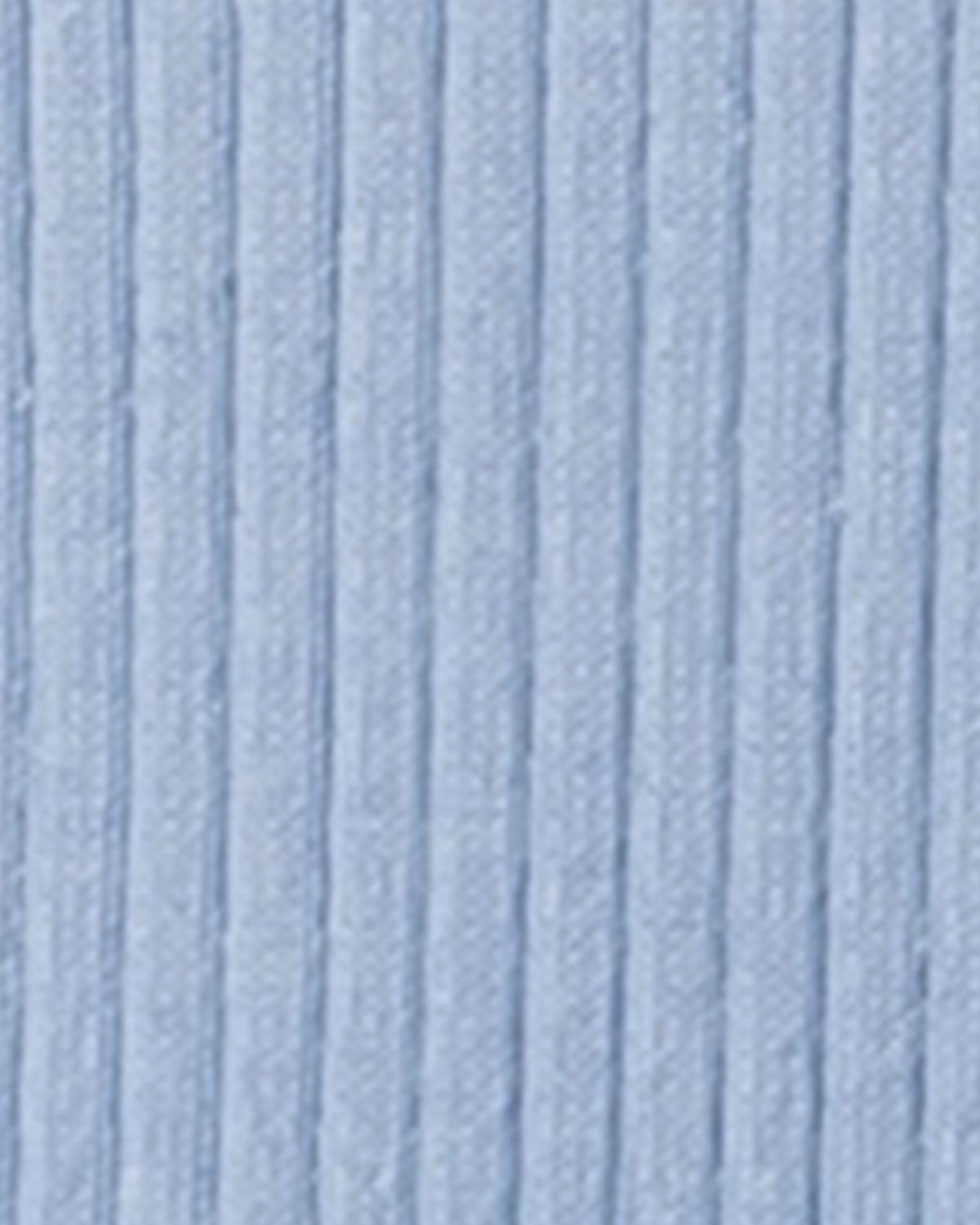 Marie Blue Rib Knit V Neck Ladies Jumper - Image 2 - Country Collection