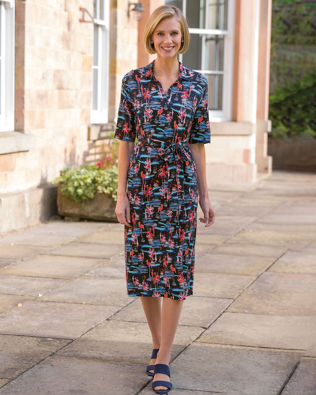Ivy Supersoft Pull On Short Sleeve Dress - Country Collection