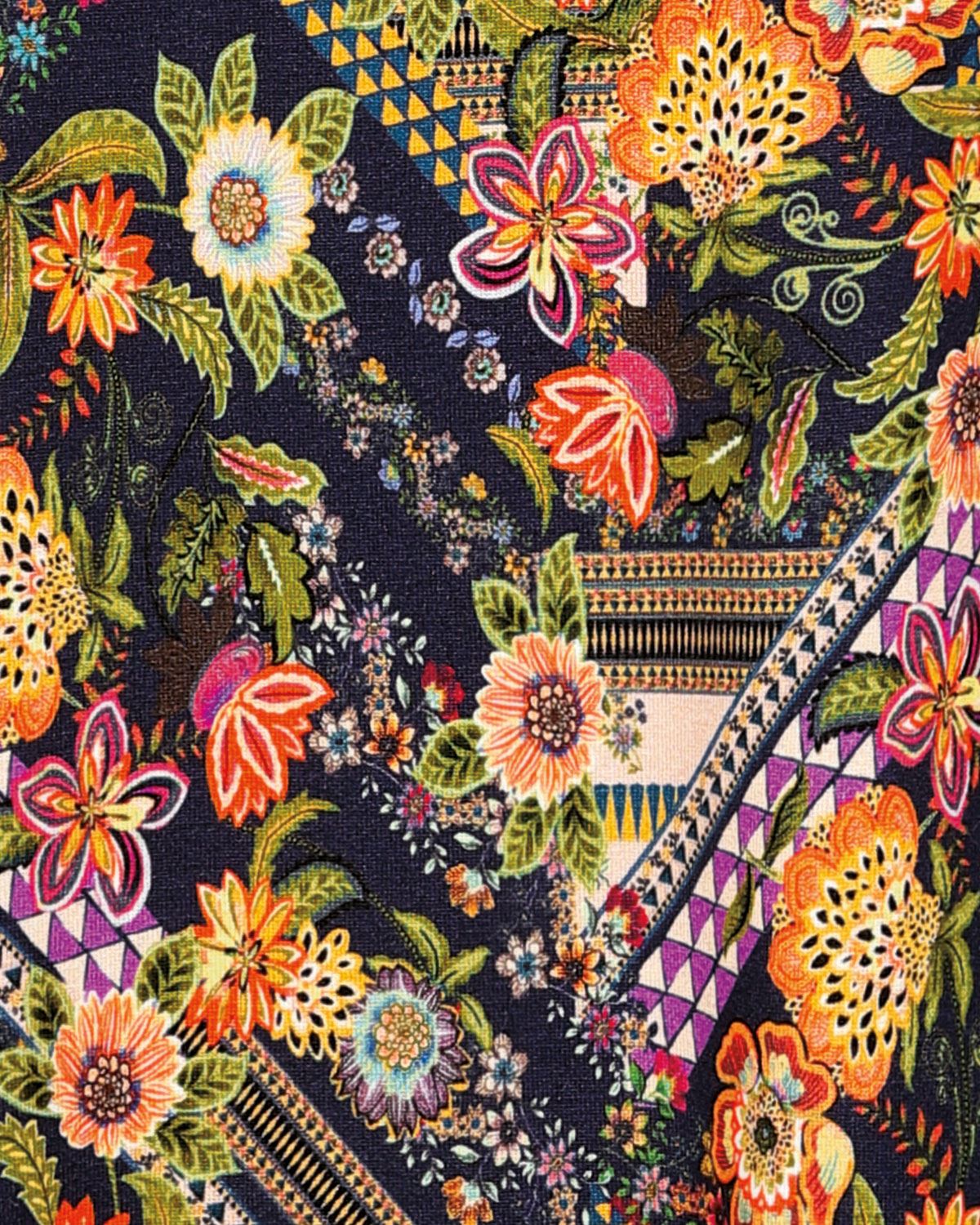 Sasha Floral Square Neck Short Sleeve Top - Image 3 - Country Collection