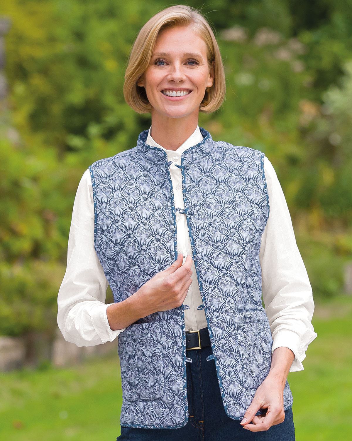Annie Quilted Reversible Ladies Gilet - Country Collection