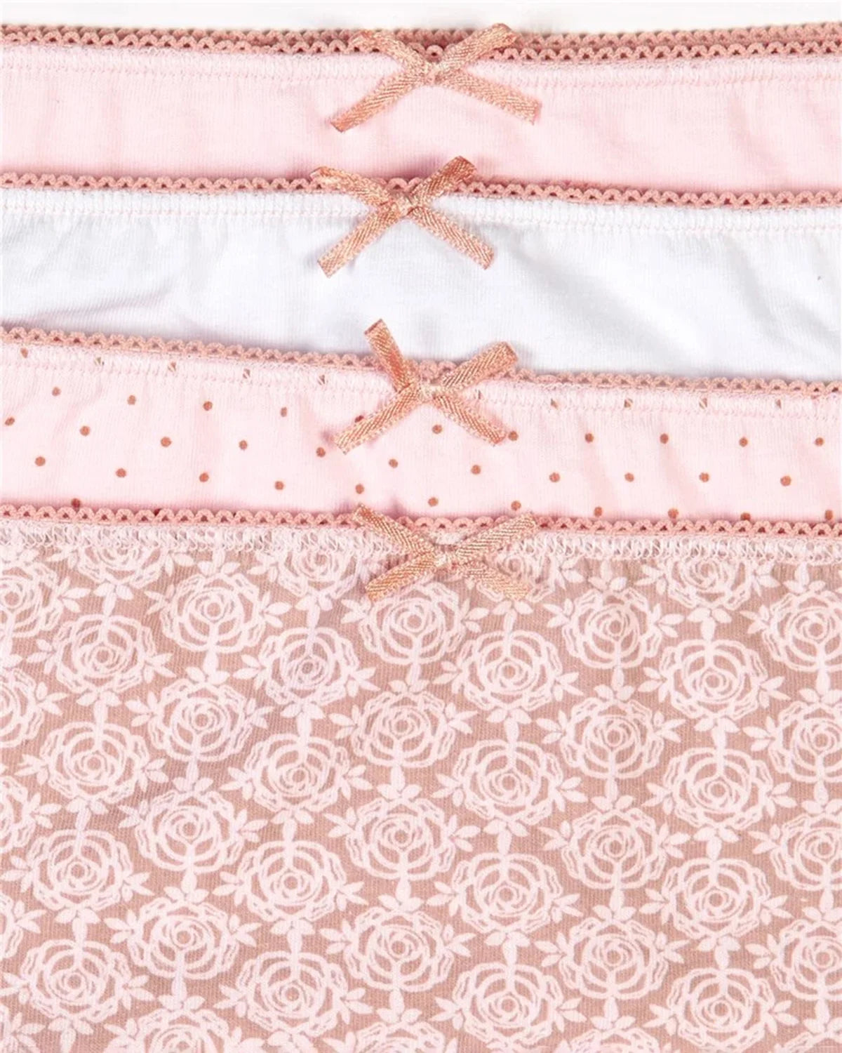 Slenderella Cotton Comfort Midi Brief - Pink