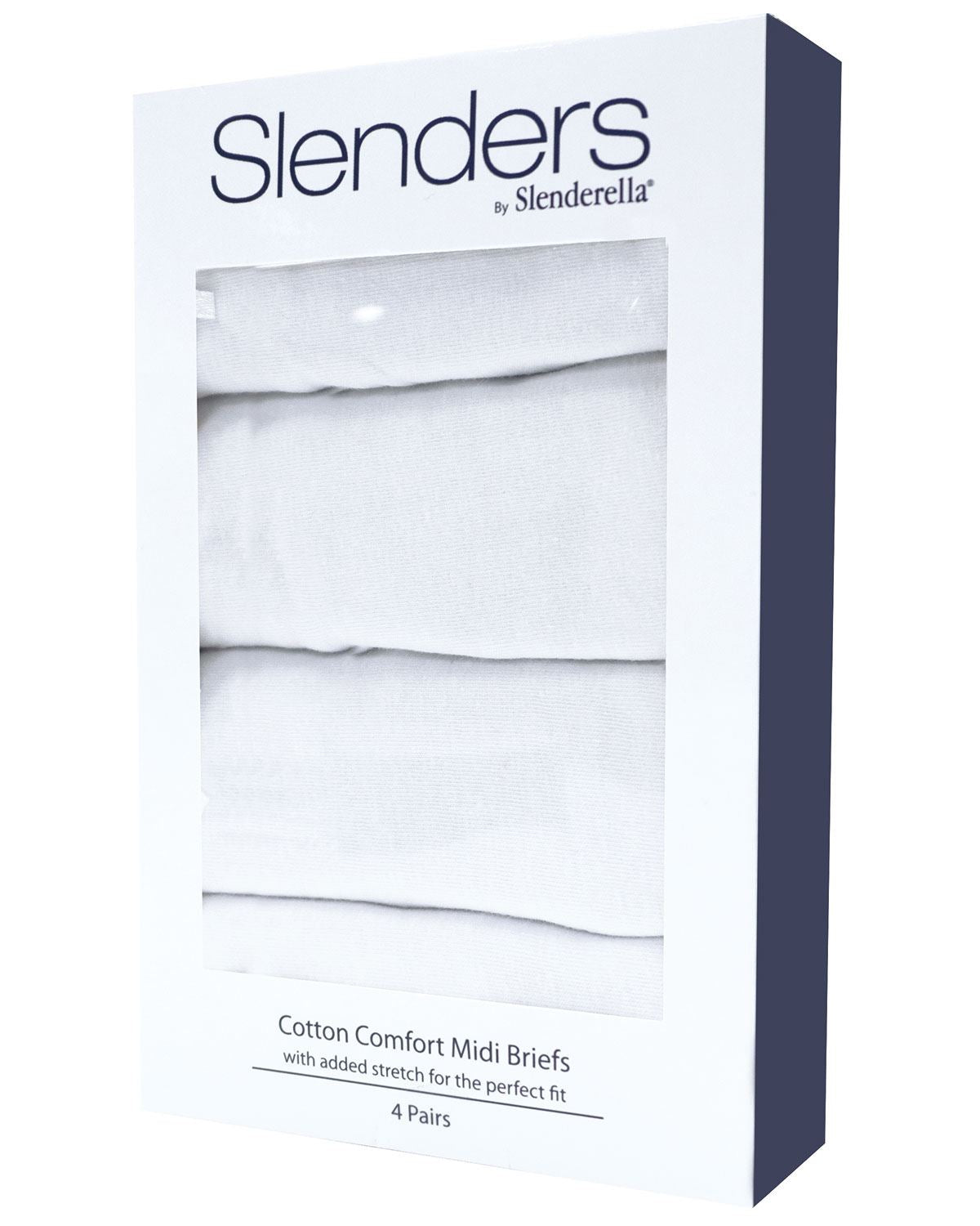 Slenderella Cotton Comfort Midi Brief - White - Country Collection