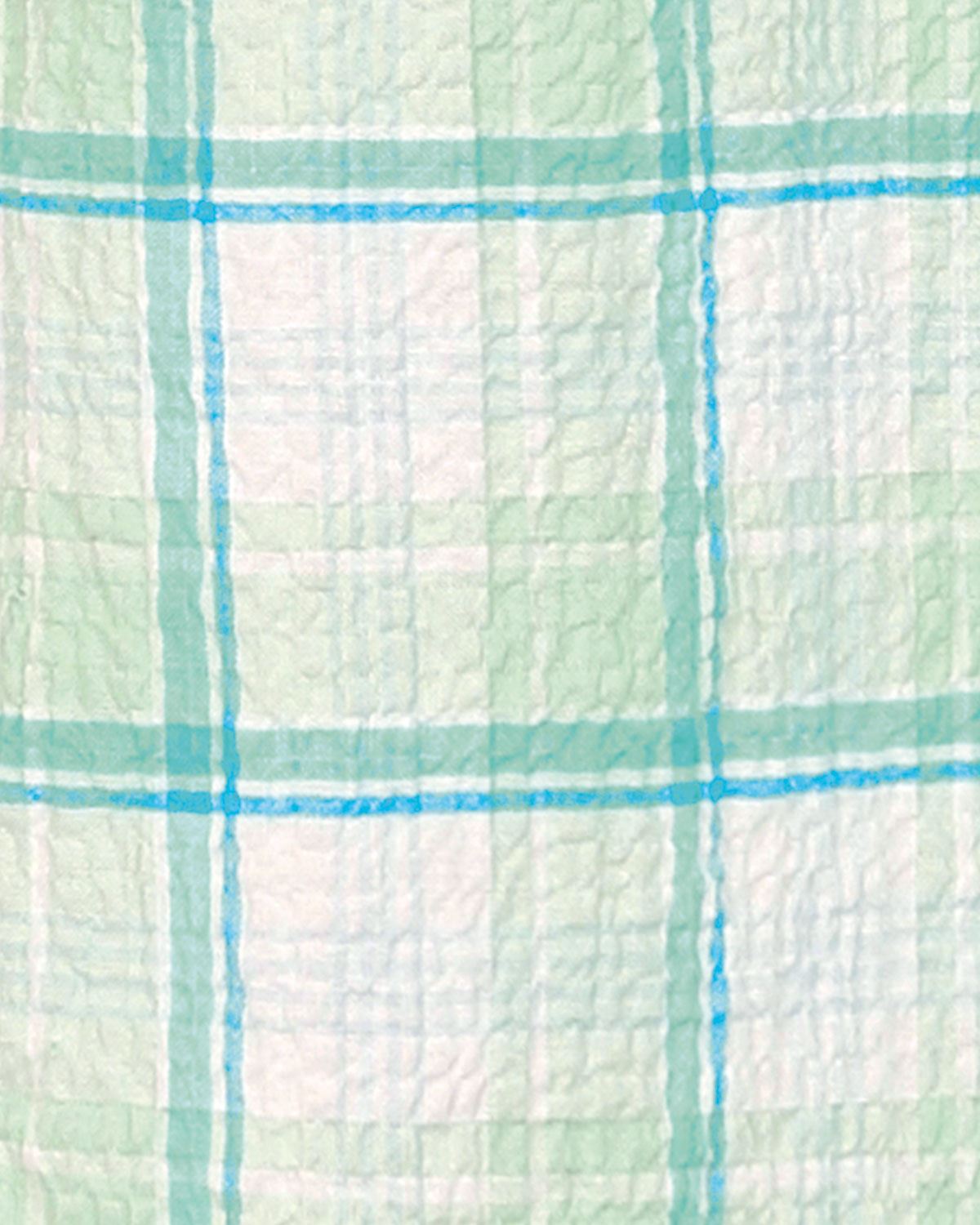 Carmel Checked Short Sleeve Seersucker Blouse - Image 3 - Country Collection