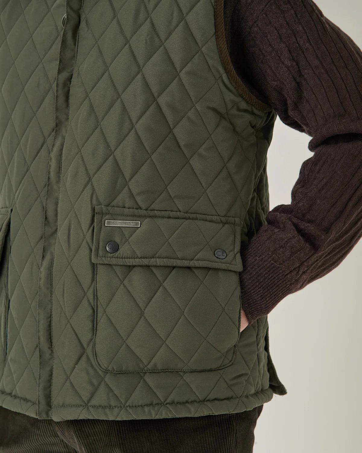 Arundel Body Warmer Quilted Gilet - Green