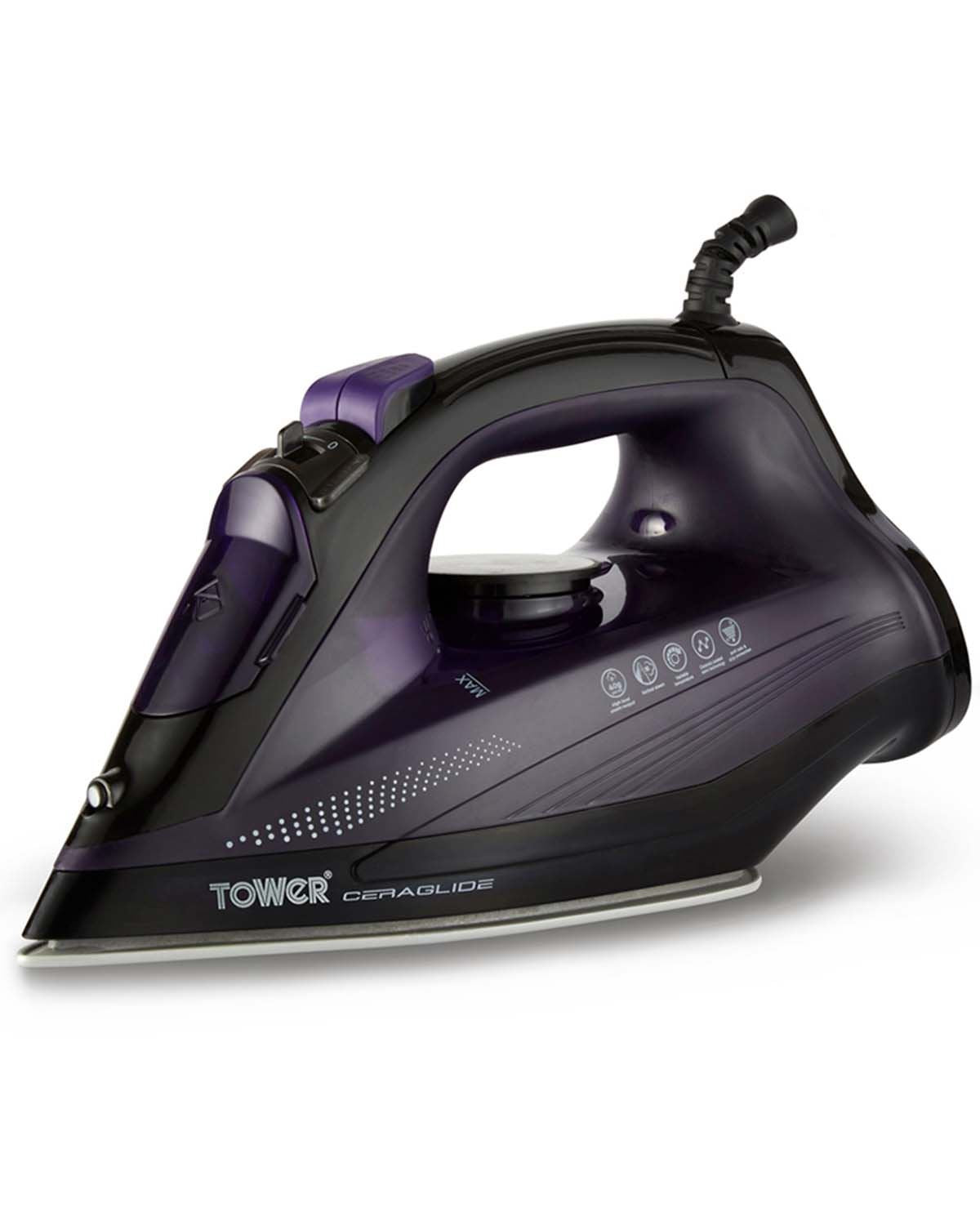 Tower Ceraglide Steam Iron - Image 4 - Country Collection