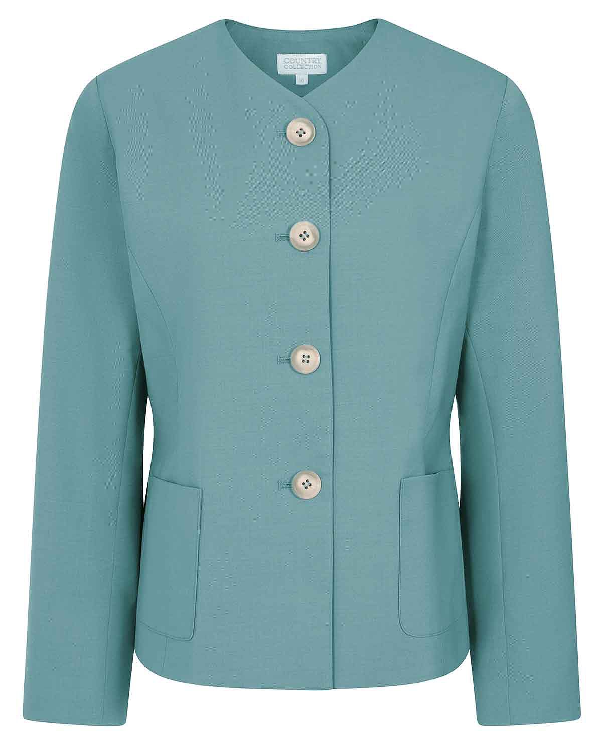 Sandown Ocean Wool Mix Fully Lined Ladies Jacket - Image 4 - Country Collection