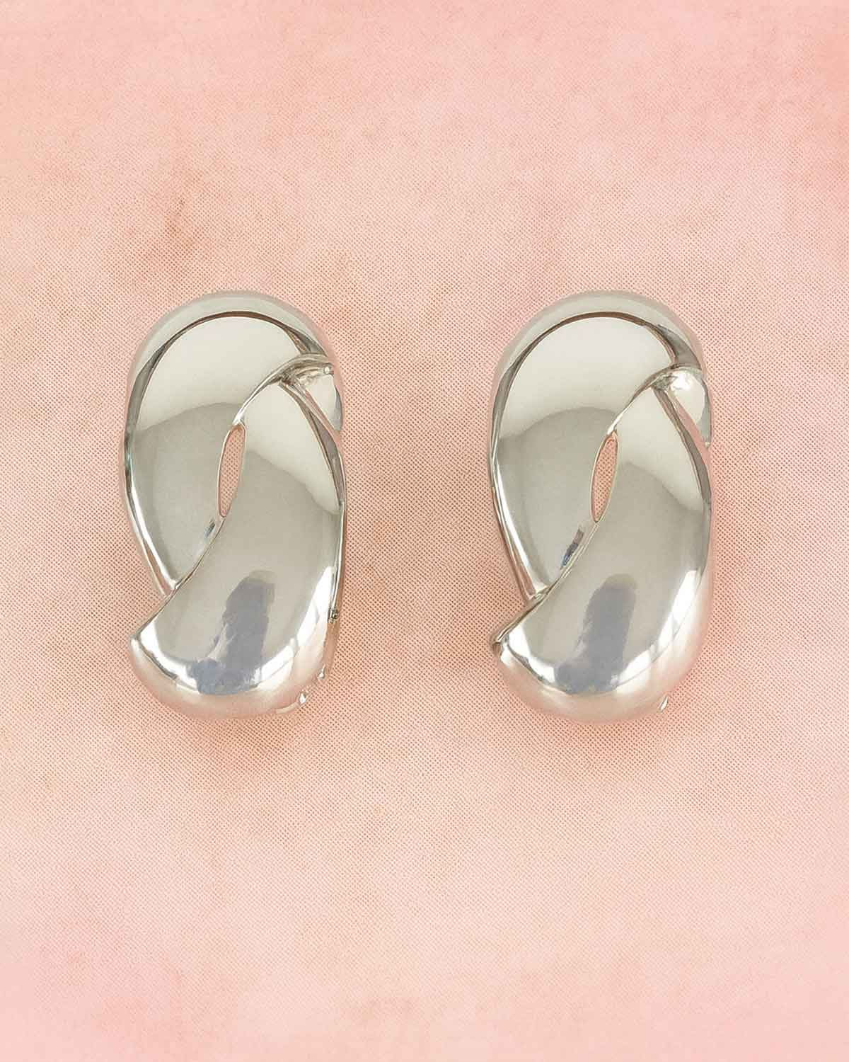 Miriam Ladies Silver Effect Clip On Earrings - Country Collection