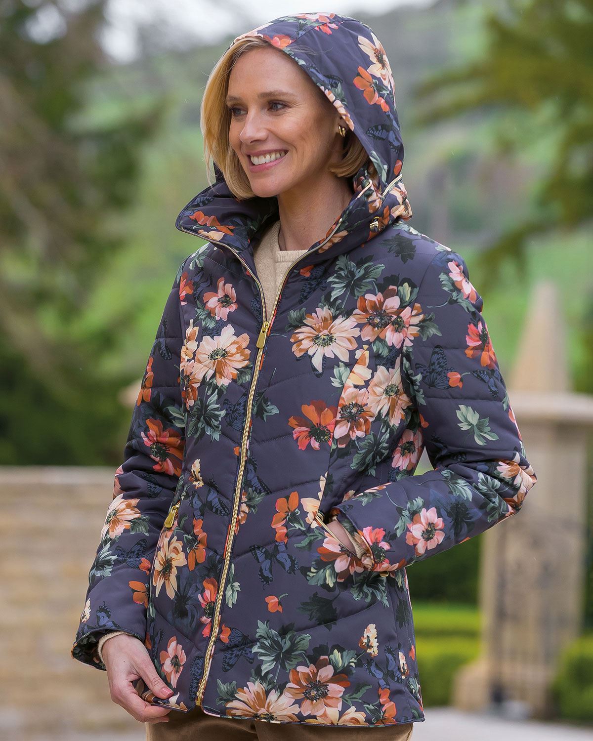Ladies Juliette Padded Zip Front Jacket - Image 2 - Country Collection