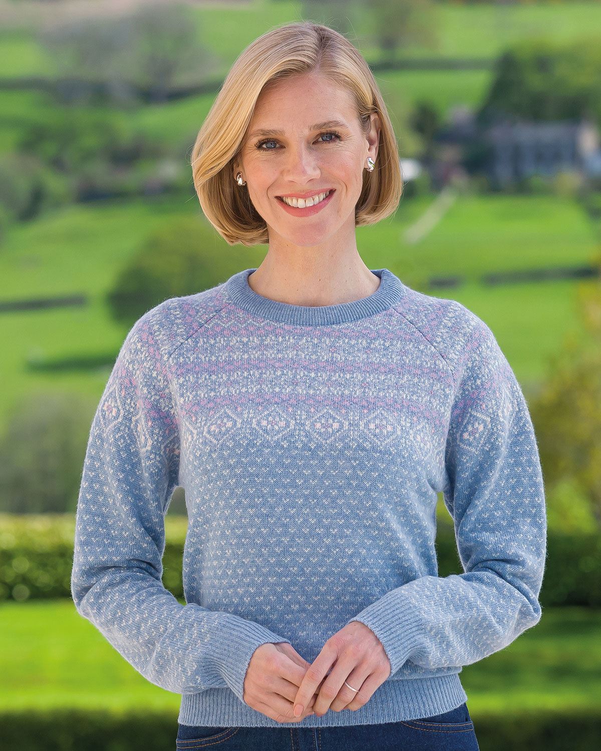 Lambswool Adalyn Crew Neck Fairisle Jumper - Country Collection