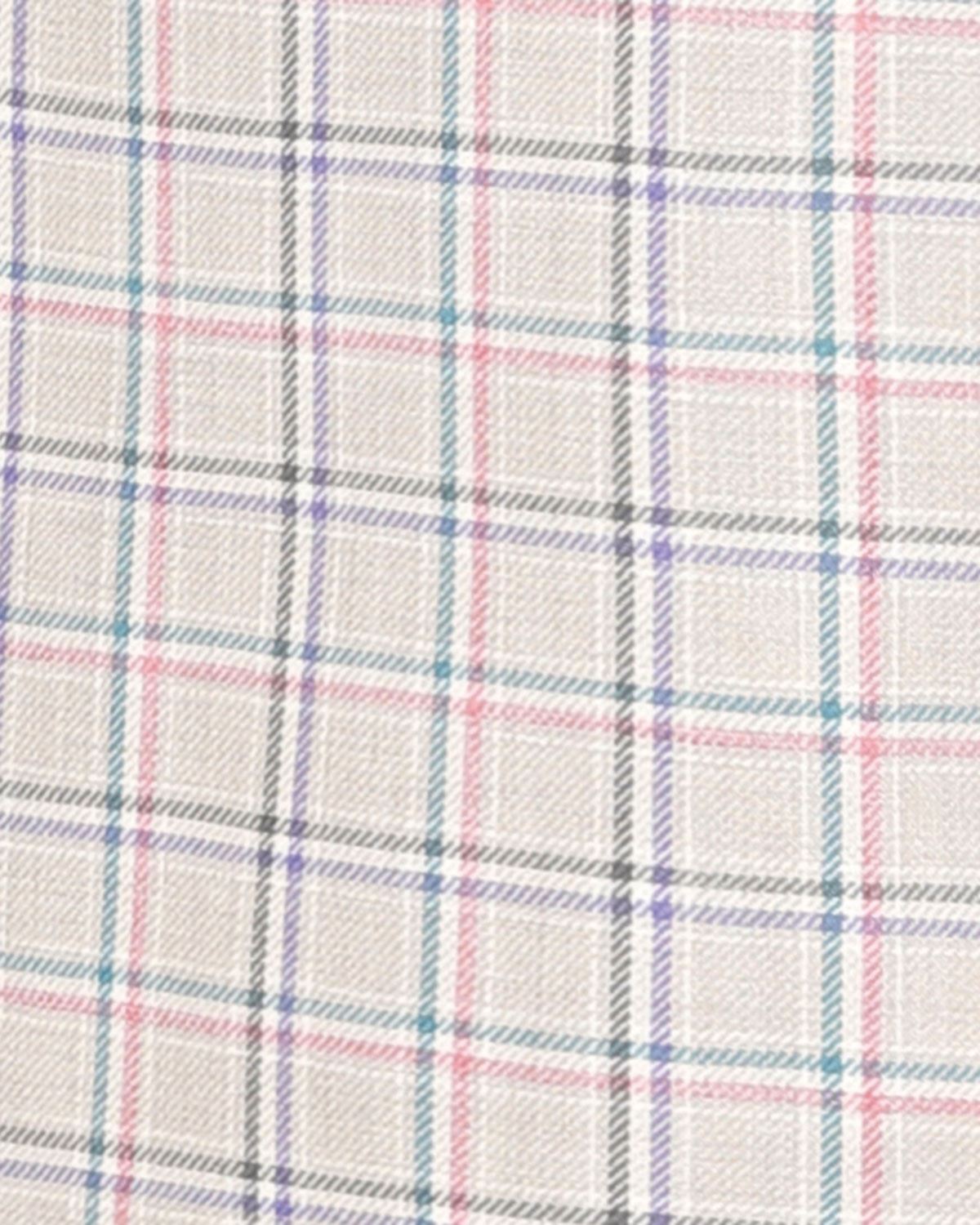 Irene Checked Long Sleeve Cotton Blouse - Image 3 - Country Collection