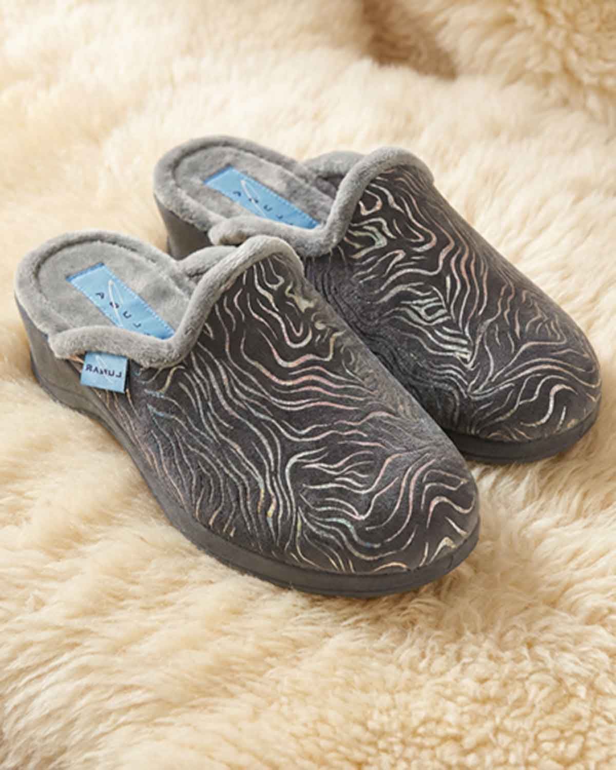 Lunar Valerina Slipper - Grey - Country Collection