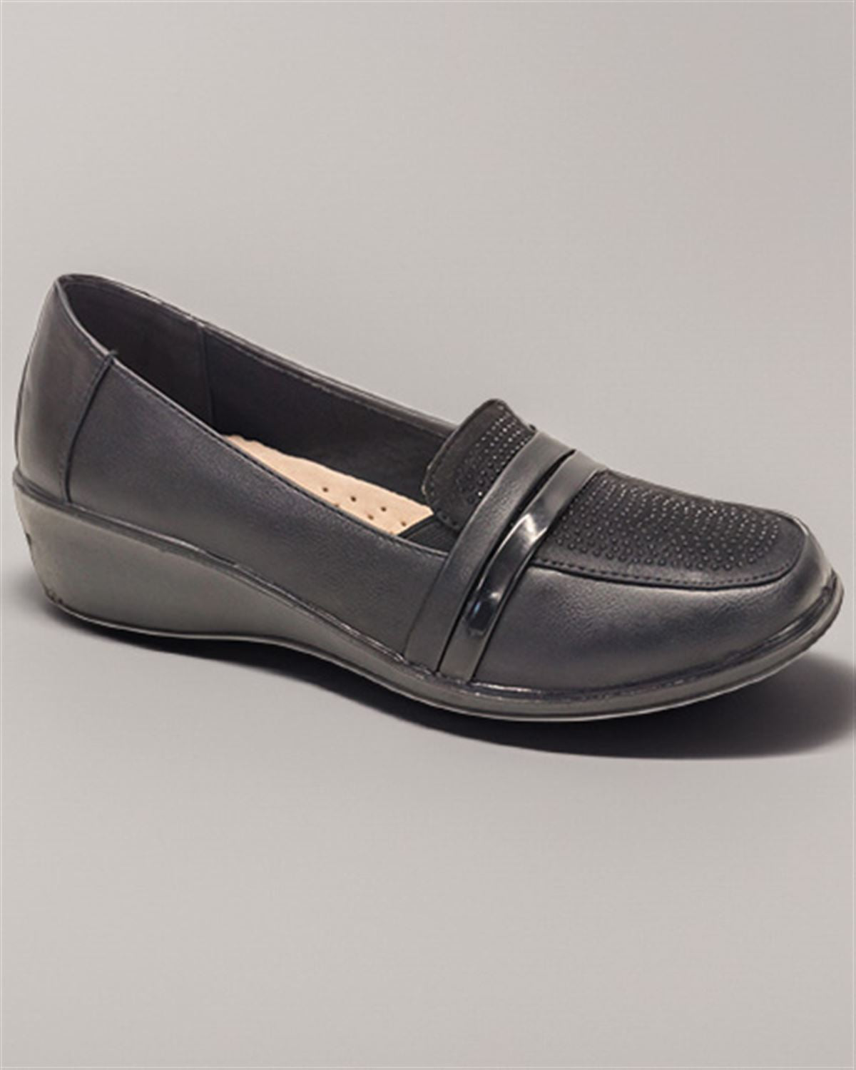 Lunar Jacqui Ladies Shoe - Black - Country Collection