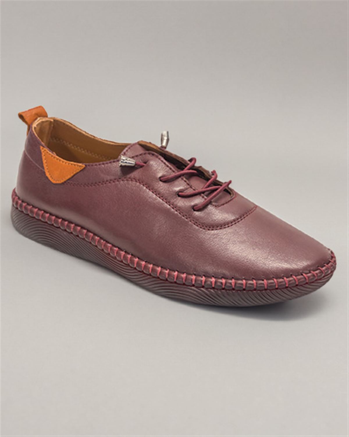 Lunar St Vincent Ladies Shoe - Burgundy - Country Collection