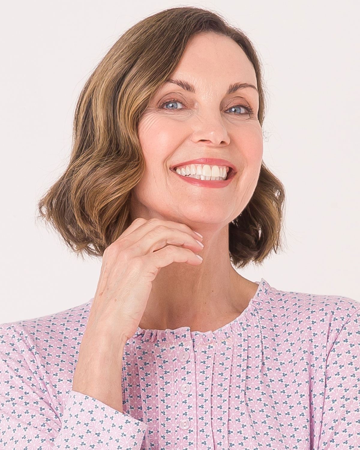 Quinn Floral Long Sleeve Cotton Nightdress - Image 2 - Country Collection
