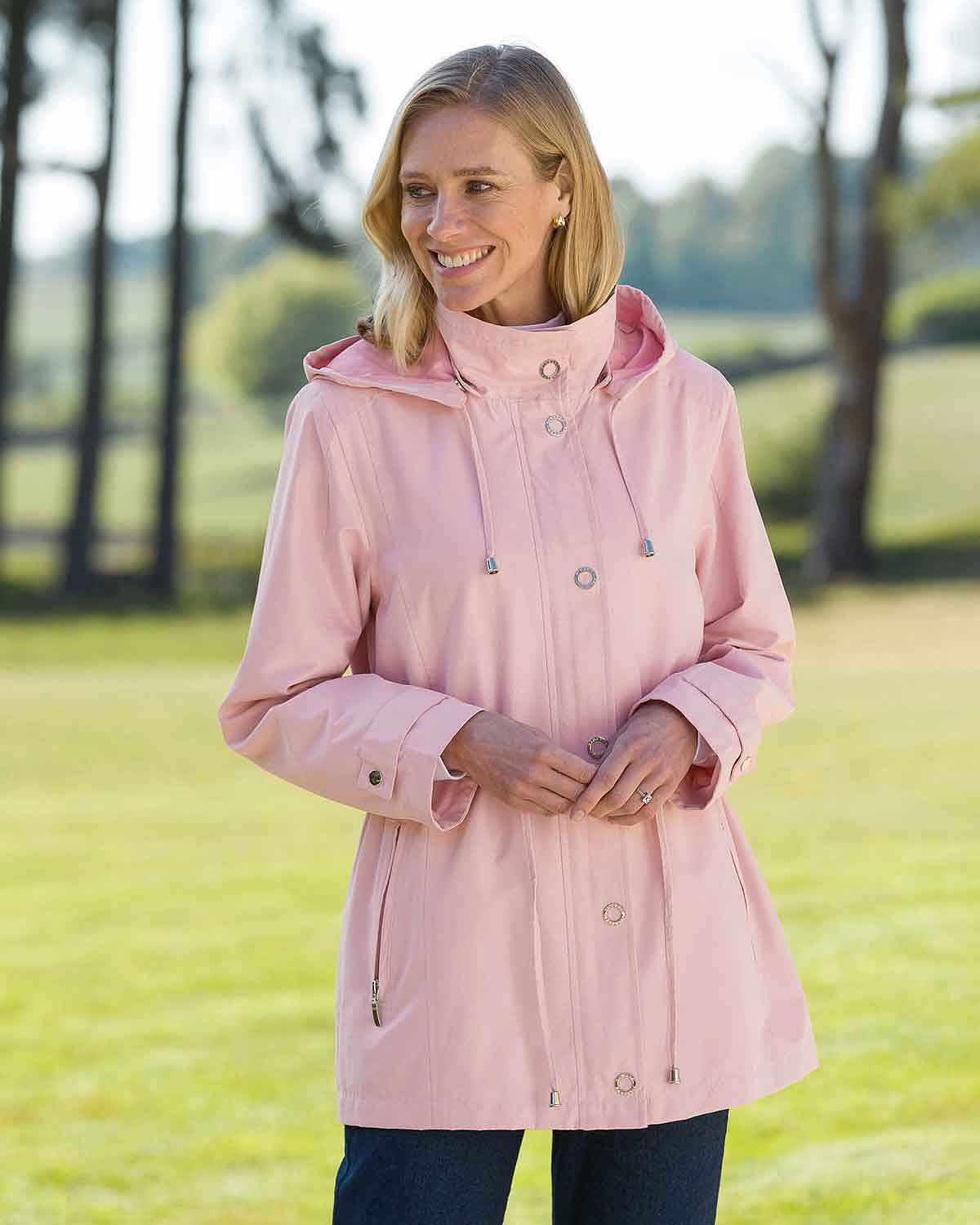 Kennedy Pink Showerproof Jacket - Image 2 - Country Collection