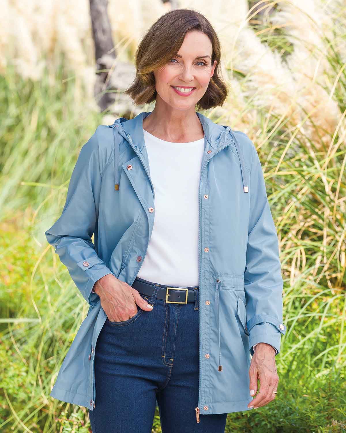 Bertha Showerproof Parka Style Jacket - Image 2 - Country Collection