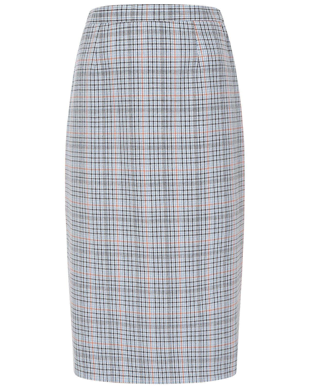 Torquay Wool Blend Checked Straight Skirt - Image 2 - Country Collection