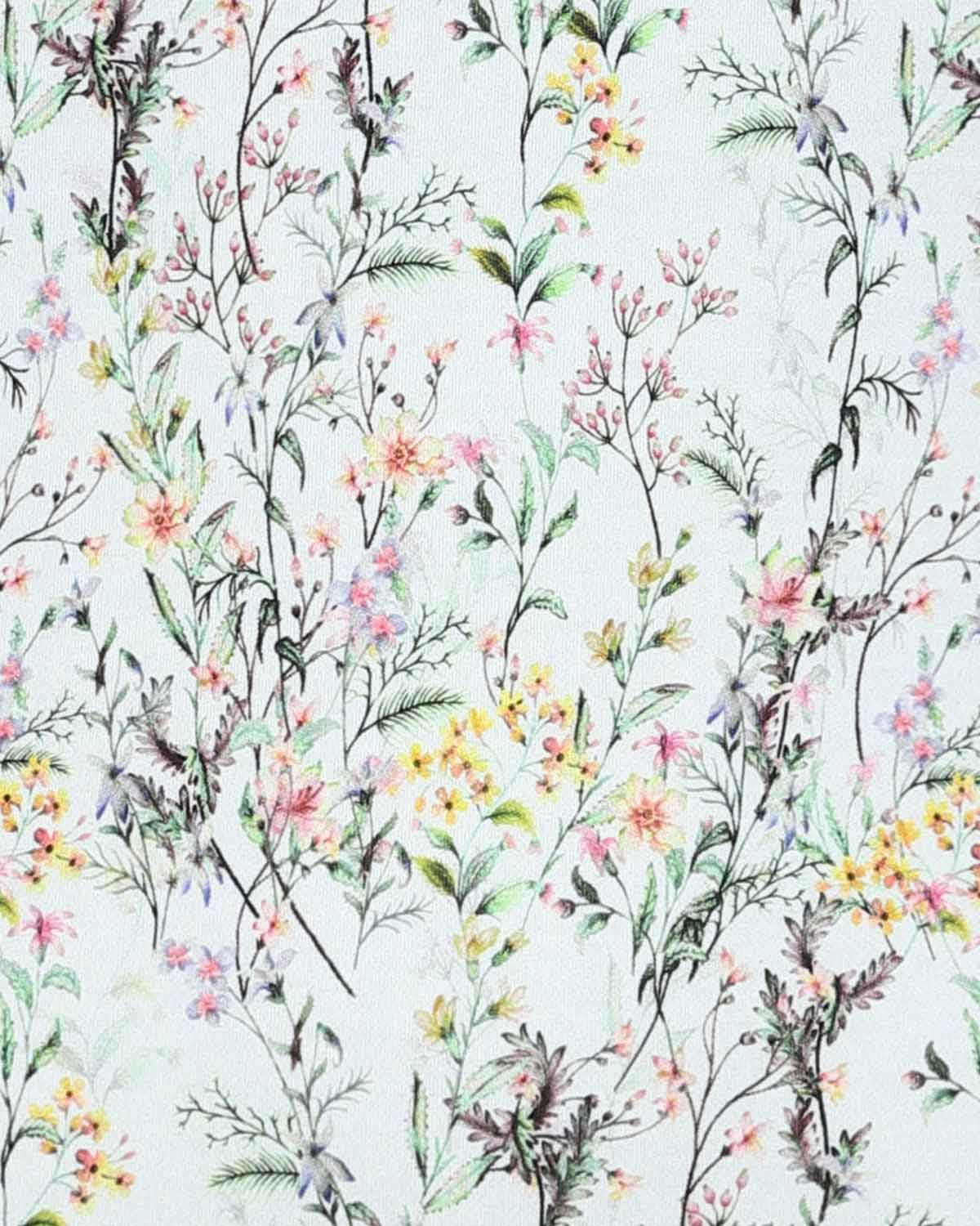 Merida Floral Cotton Long Sleeved Polo Top - Image 3 - Country Collection