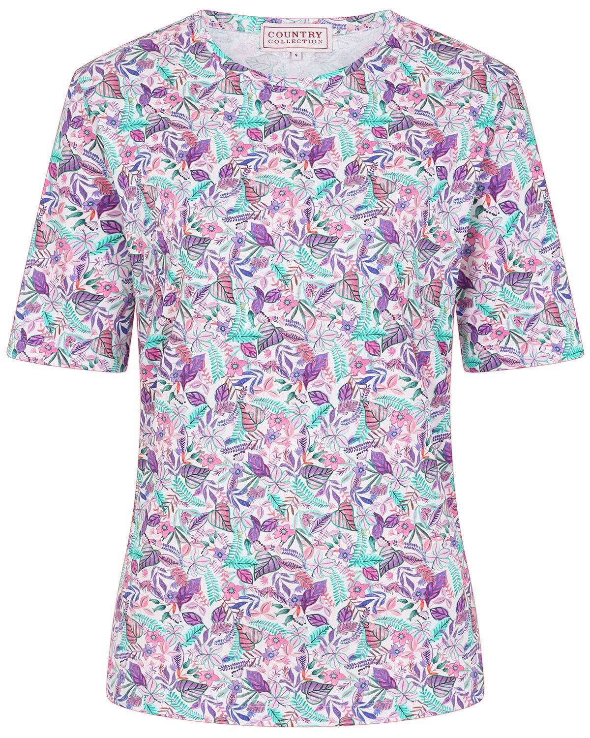 Scarlett Floral Short Sleeve Cotton Top - Image 2 - Country Collection
