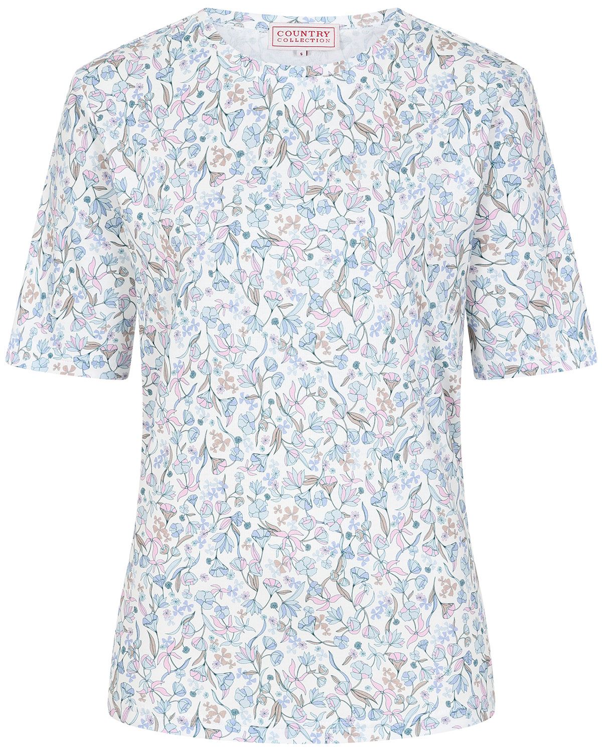 Charley Floral Short Sleeve Cotton Top - Image 2 - Country Collection