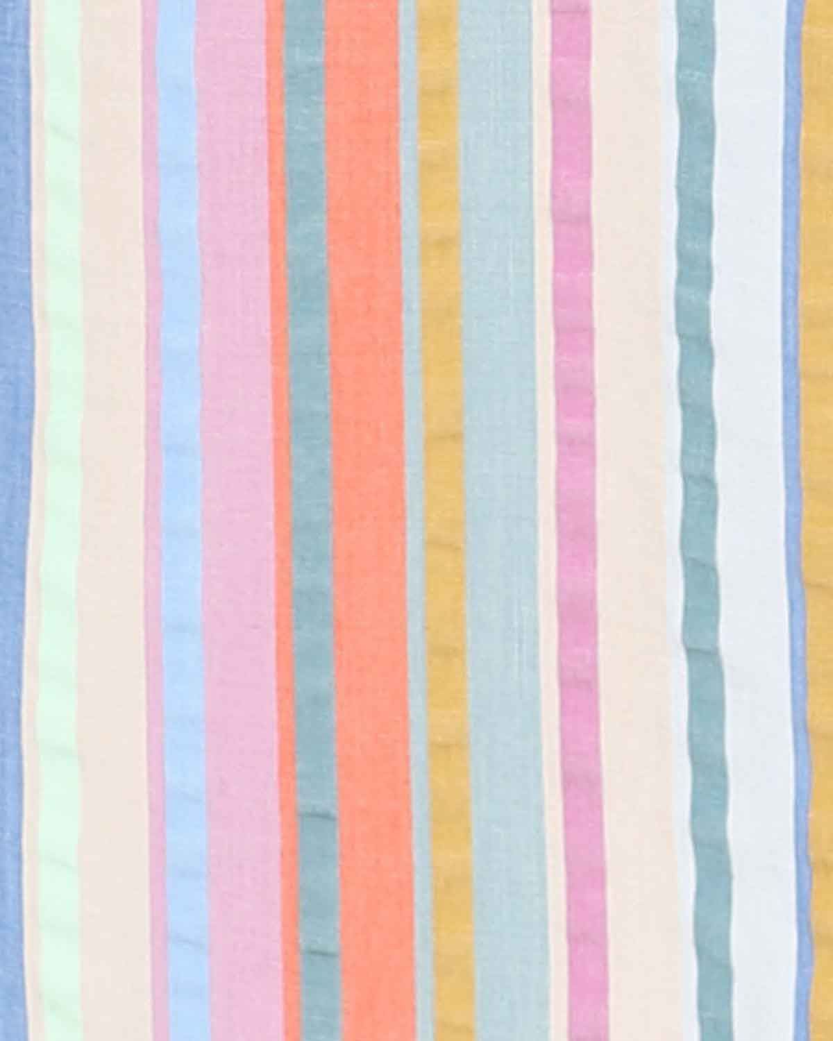 Lulu Pure Tencel Roll Sleeve Striped Blouse - Image 4 - Country Collection