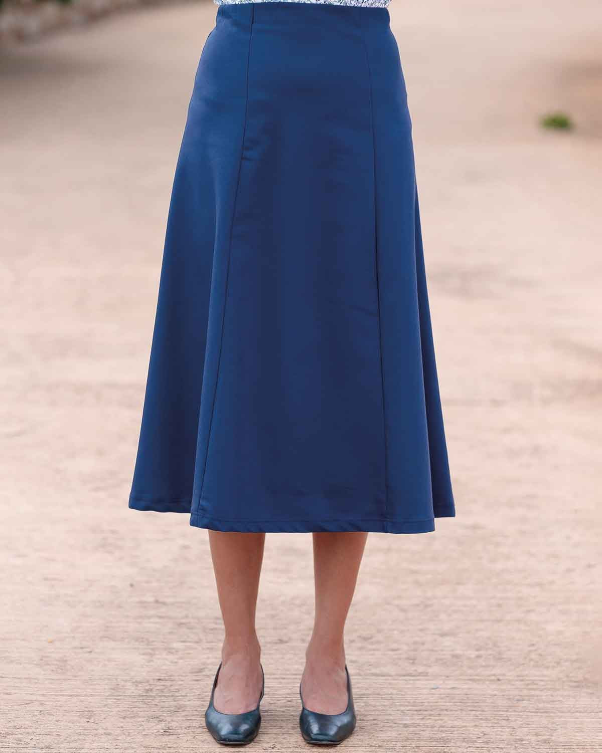 Easycare Pull On Skirt - Navy - Country Collection