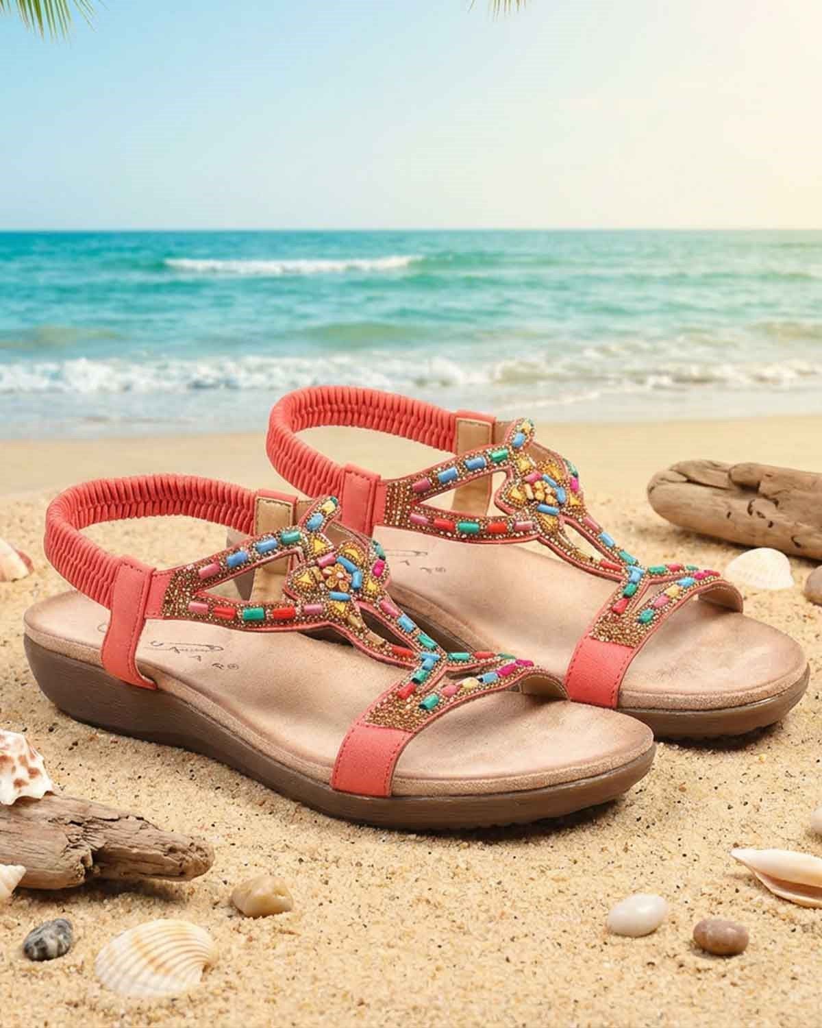 Lunar Mariella Ladies Sandal - Orange - Country Collection