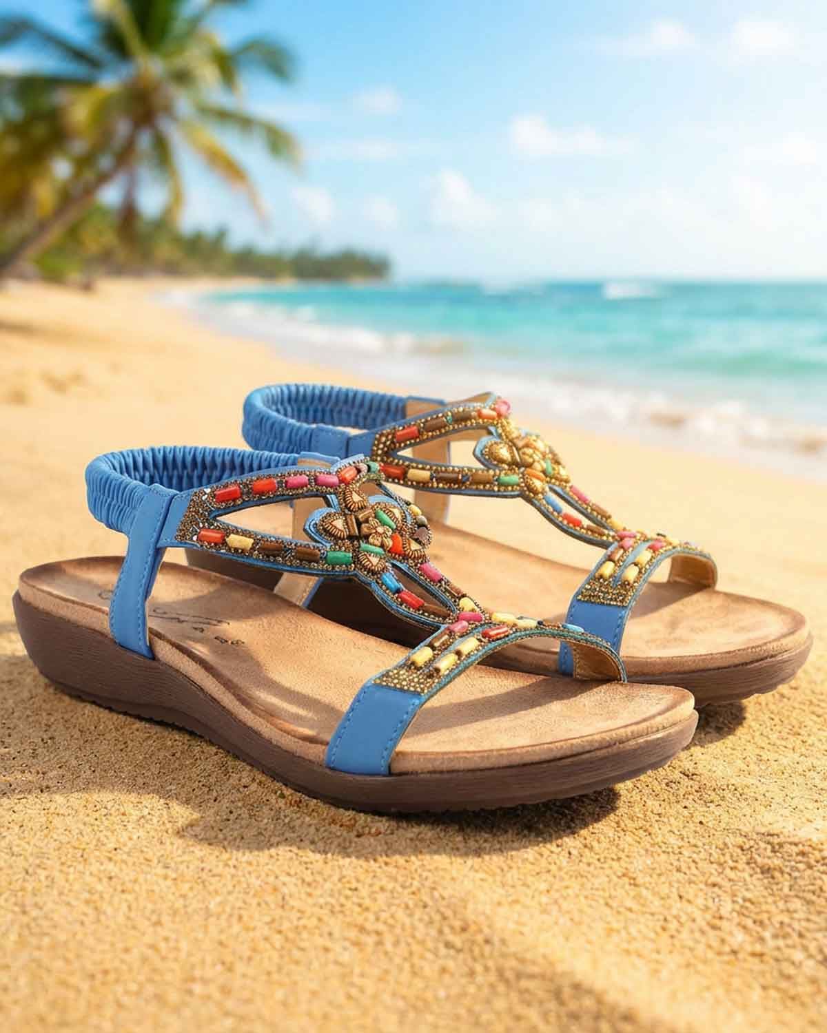 Lunar Mariella Ladies Sandal - Blue - Country Collection