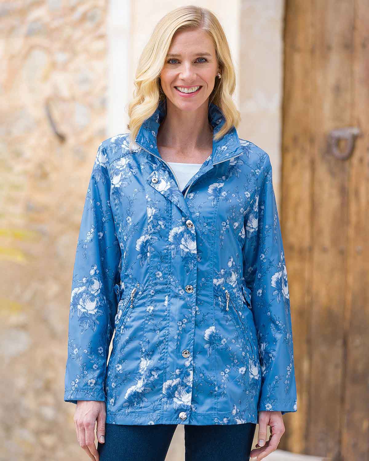 Alisa Floral Showerproof Coat - Image 2 - Country Collection