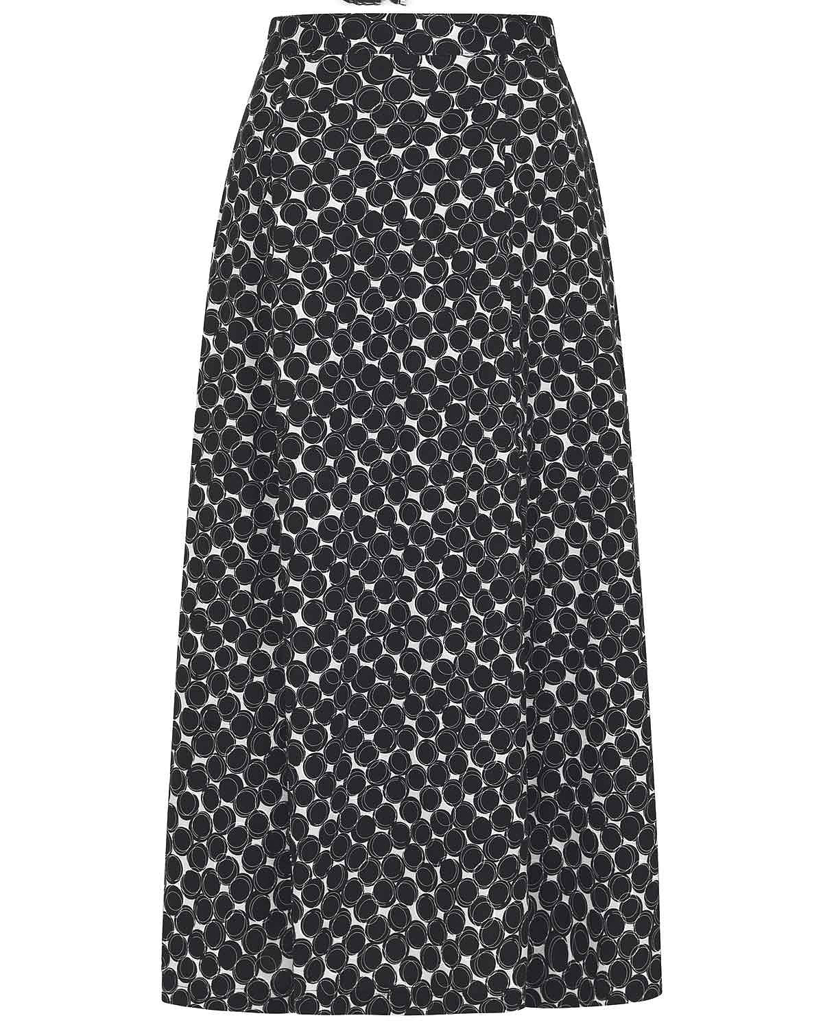 Iona Patterned Pure Cotton Pull On Skirt - Image 2 - Country Collection