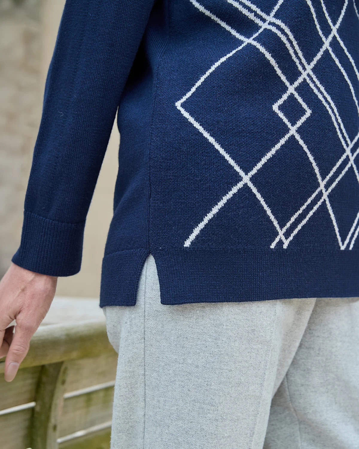 Jilly Argyle Style Wool Rich Jumper