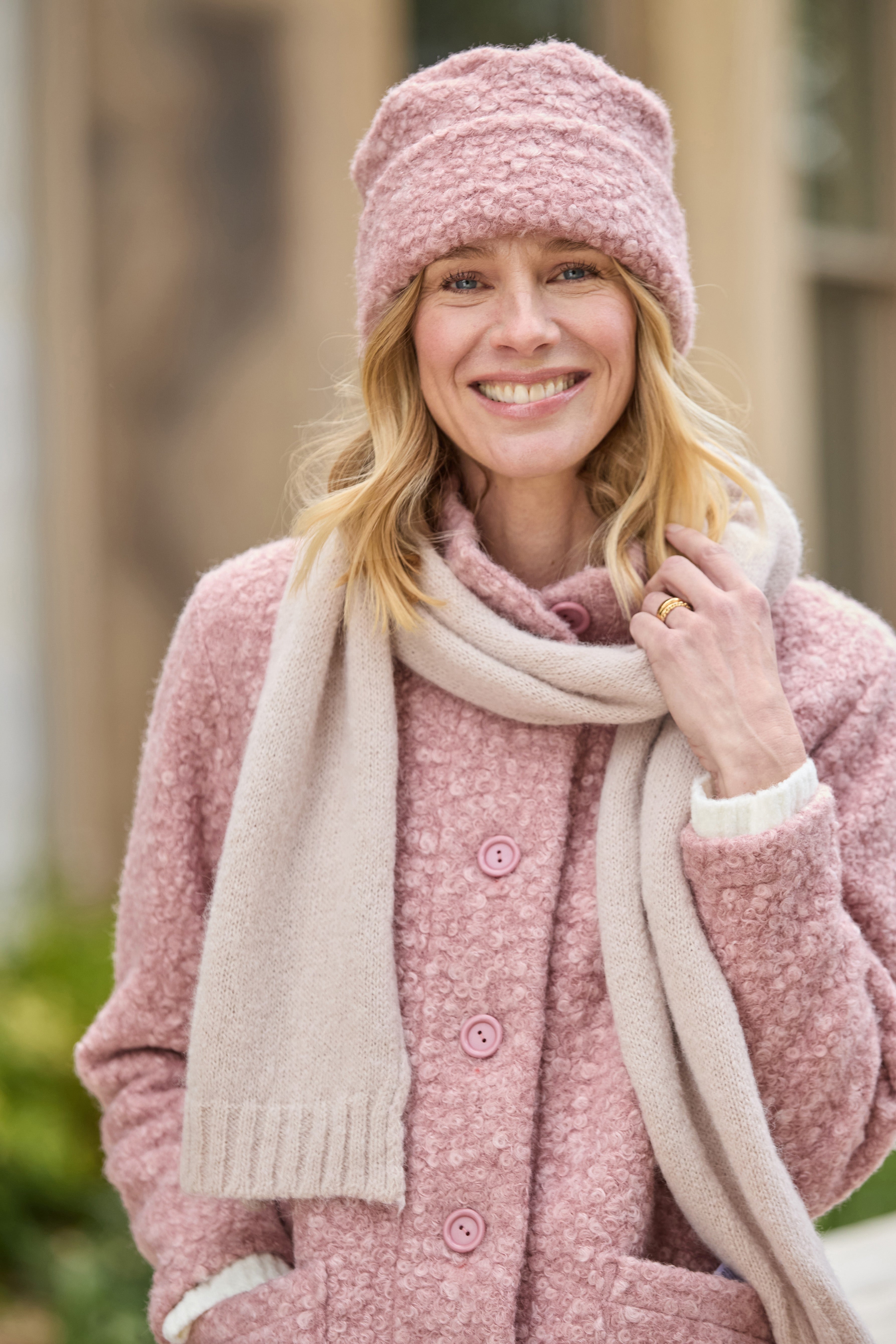 Judith Fleece Hat - Rose