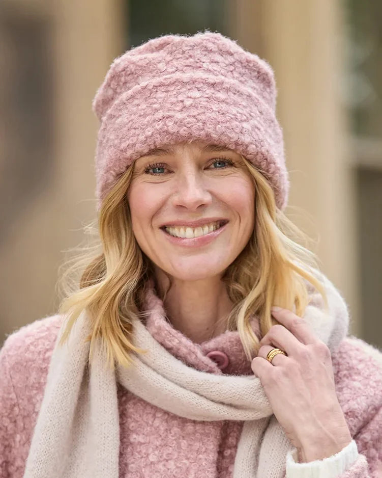 Judith Fleece Hat - Rose
